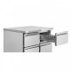 TABLE FRIGO. COMPACT 2 PORTES GN1/1 240L