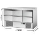 Table frigorifique compact,  6 Tirroir GN 1/1, 380 Lit