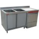 Esemble Lave-vaisselle électronique panier 1600X700 400V