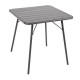 Table bistro carrée en poly bois 60x60 cm