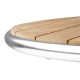 Table bistro ronde bois/alu  Ø 600 H 720 mm