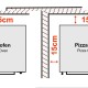 Four gaz 4 pizzas Ø 30 (LxBxH)  1100 x 950 x 520