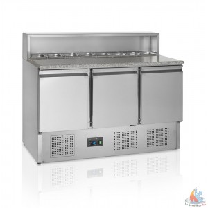 /14091-26343-thickbox/table-de-preparation-2-portes-gn-1-1-240-litres-structure-refrigeree-5x-gn-1-6-150-mm.jpg