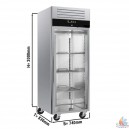 Armoire frigorifique 650 litres ventilée, 740x830xh2000mm