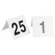 Numéros de table blanche du 1au25  L5xH3,6 cm