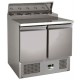 Saladette av couvecle +2° +8°  900 × 700 × 950 mm