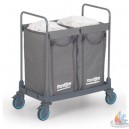 Chariot à linge 2x125 litres  L910xp530xh1120 mm