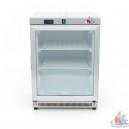 Congélateur vitrée inox -18 à -22°C 200L  L60xP59xH85cm blanc ou noir