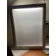 Porte menus mural lumineux aluminuim L50 XH 40 XE 3.2 cm