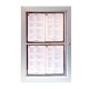 Porte menus mural lumineux aluminuim L50 XH 40 XE 3.2 cm