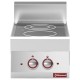 Cuisinière 2 foyers  vitrocéramique 400v L400xP650xH280