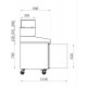 Table a pizza 3 porte 2020x800x1435 