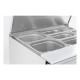 Saladette av couvecle +2° +8°  903 x 700 x 877 mm