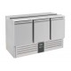 Saladette 3 portes av couvecle +2° +8°  L1370xP700xH870 mm