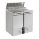 Saladette av couvecle +2° +8°  L903xP700xH877 mm