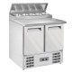 Saladette av couvecle +2° +8°  L900xP700xH850/1006 mm