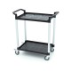 CHARIOT SERVICE 3 NIVEAUX 103,5x49x95 CM. GRIS PEHD 