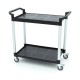 CHARIOT SERVICE 3 NIVEAUX 103,5x49x95 CM. GRIS PEHD 