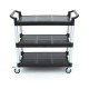 CHARIOT SERVICE 3 NIVEAUX 103,5x49x95 CM. GRIS PEHD 