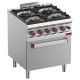 FOURNEAU 4 FEUX AVEC FOUR GAZ GN 2/1