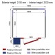 Chambre froide 6,06 m +groupe L1950xp1750xH2150