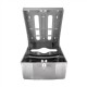 DISTRIBUTEUR HYGIENIQUE 21,5x11 CM. ARGENTE INOX 