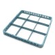 CASIER DE LAVAGE 49 COMPARTIMENTS VERRES 50x50x10 CM. BEIGE 