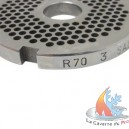 Grille R70 inox trous de 4 mm N&deg; 12