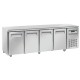 Table central +2°C/+8°C ventilée, 4 portes 2250x700xh900