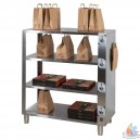 Etag&egrave;res chauffantes 2 niveaux L1094xp530xh514