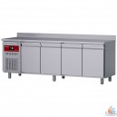 Table frigorifique ventil&eacute;e, 4 portes, 550 litres - 2430x700xh880/900mm