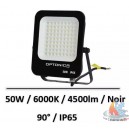 Projecteur de fa&ccedil;ade ext&eacute;rieur 50W noir L183 x P205 x H31,7 mm