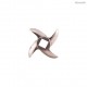 Couteau hachoir inox 4 lames N°8