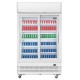 Armoire positive 2 portes coulissante vitrées L120 xp 73 xh 2036