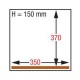 Machine sous-vide chambre 350x370xh150 mm  8 m3/h