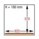Machine sous-vide chambre 350x370xh150 mm  8 m3/h