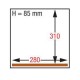 Machine sous-vide chambre 350x370xh150 mm  8 m3/h