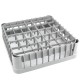 CASIER DE LAVAGE 49 COMPARTIMENTS VERRES 50x50x10 CM. BEIGE 