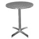 Table bistro ronde  inox/alu  600 mm