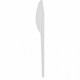 Fourchette couteau Snack 13.3 cm PS blanc (vendu par 5000)