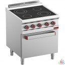 Fourneau vitrocéramique 4 zones four et grill L700xP700xh850