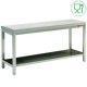 Table inox mural sous tablette 600x600xh880