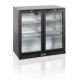 Arriére bar 2 Porte battante noir vitrée 198L 900x500xh900mm