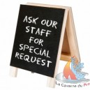 Ardoises de table avec support 12.7x8 cm 1 pi&egrave;ces