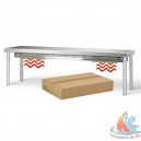 &eacute;tag&egrave;re chef inox 1 niveau chauffante 800X340XH400