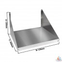 Etag&egrave;re inox pour micro-ondes 530X450x330