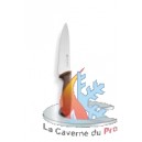Couteau chef  brun pour viande cuite par 3