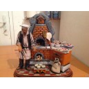 Le  PIZZALIOLO en pl&acirc;tre 28x16xh26