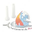 Set entonnoirs &agrave; saucisses pour hachoir manuel avec croisillons