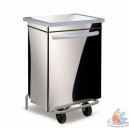 Poubelle inox &agrave; p&eacute;dale,70 litres 740X420H730